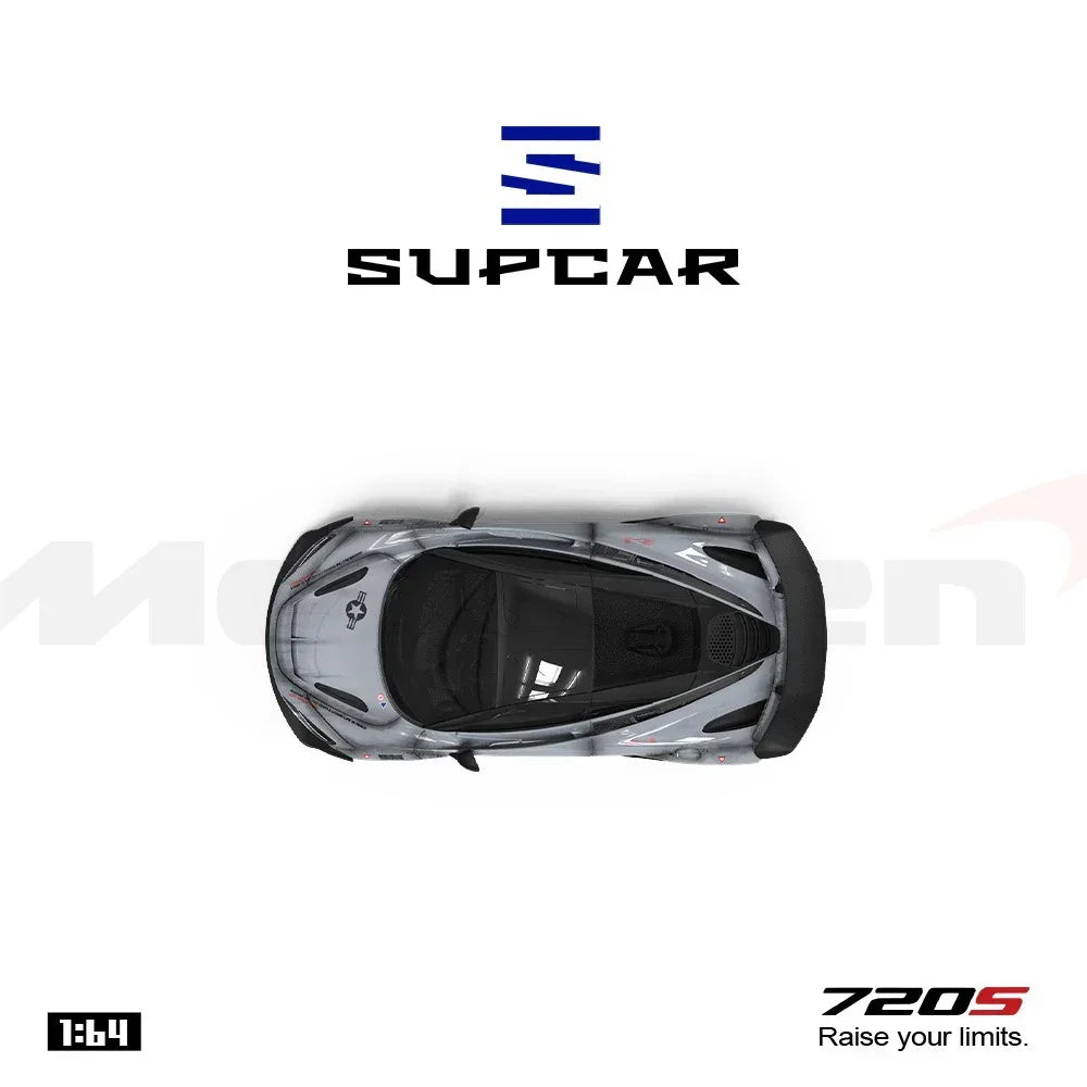 Premium scale diecast model car – *PRE-ORDER* McLaren 720S Grey Shadow Painted, 1:64 Scale Collectible
