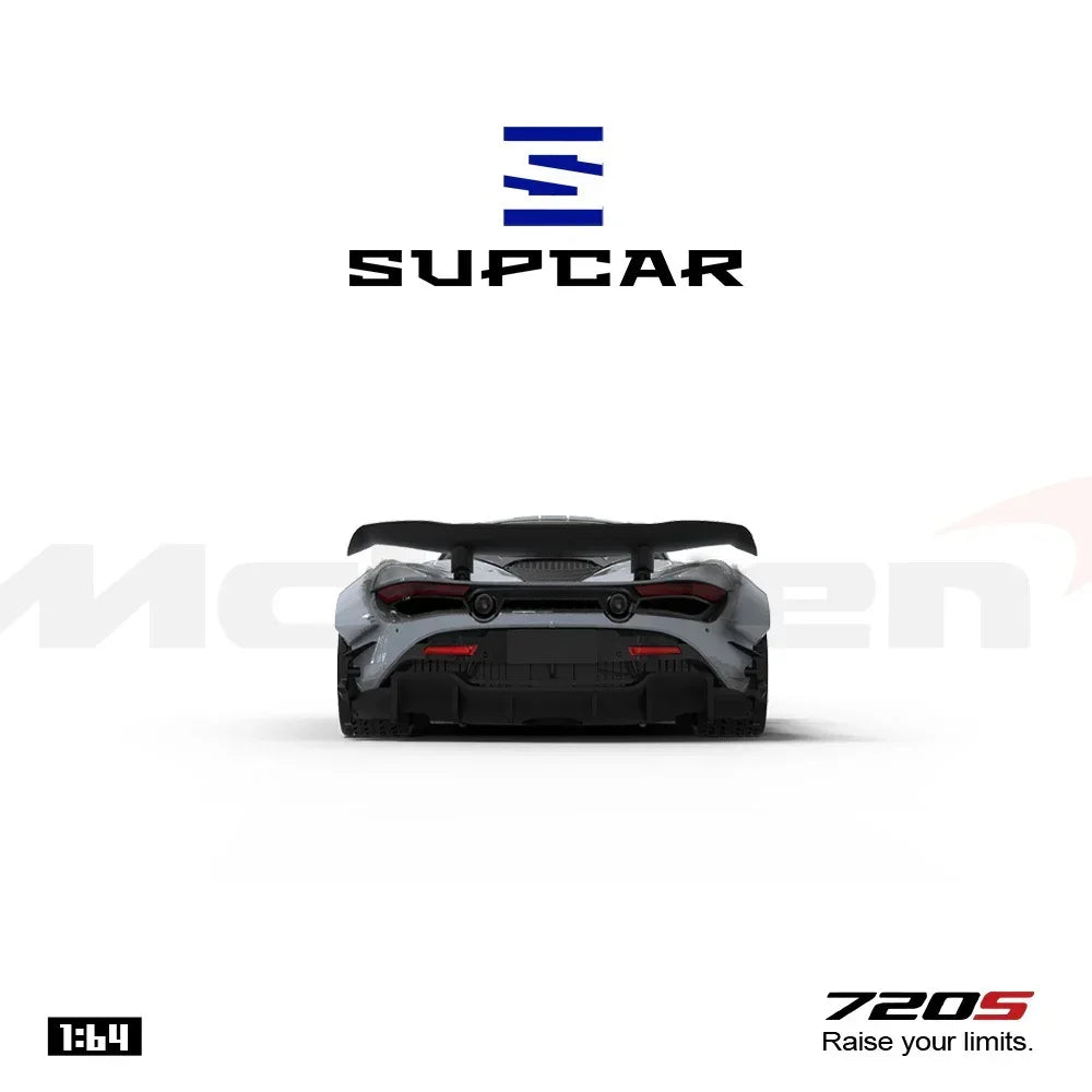 Premium scale diecast model car – *PRE-ORDER* McLaren 720S Grey Shadow Painted, 1:64 Scale Collectible