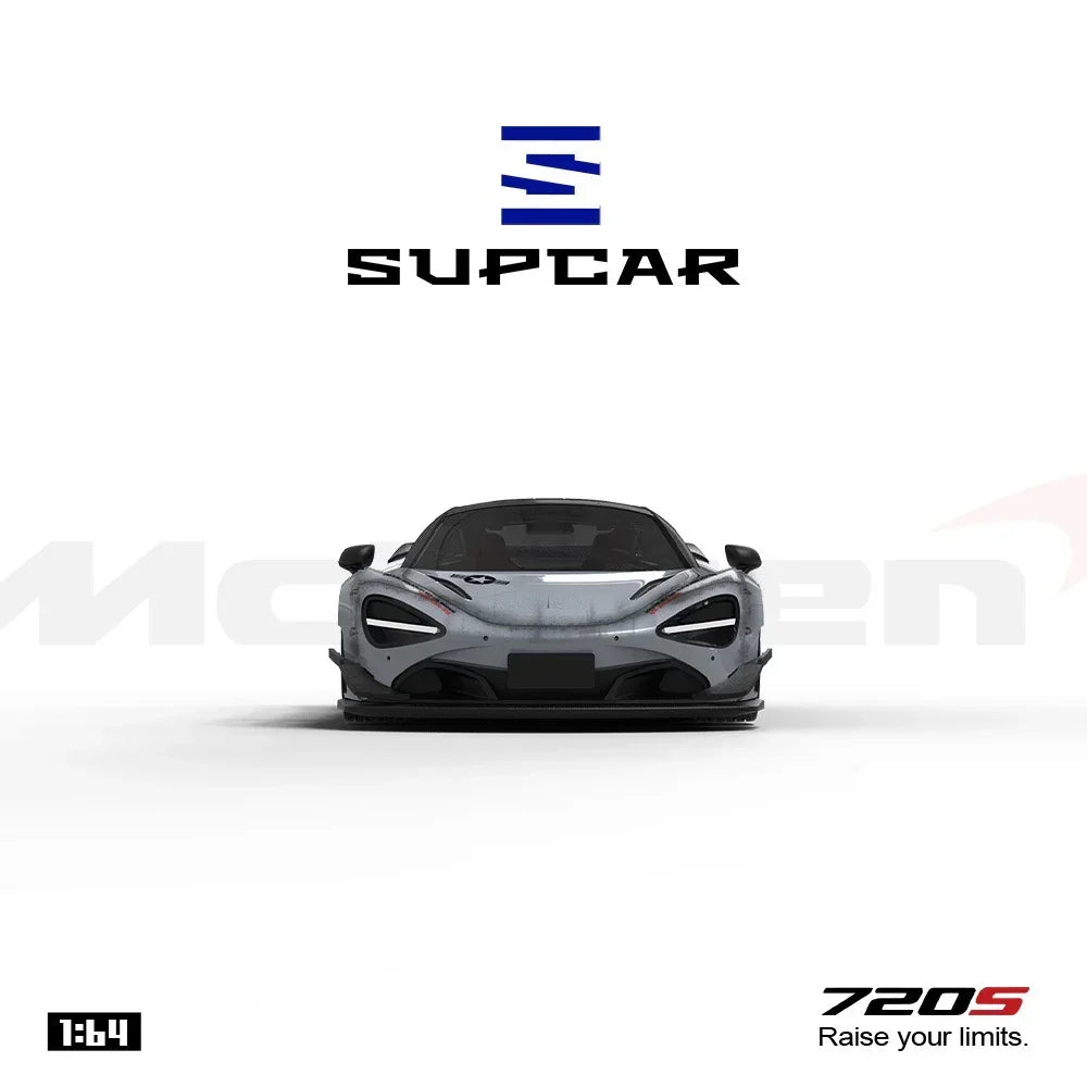 Premium scale diecast model car – *PRE-ORDER* McLaren 720S Grey Shadow Painted, 1:64 Scale Collectible
