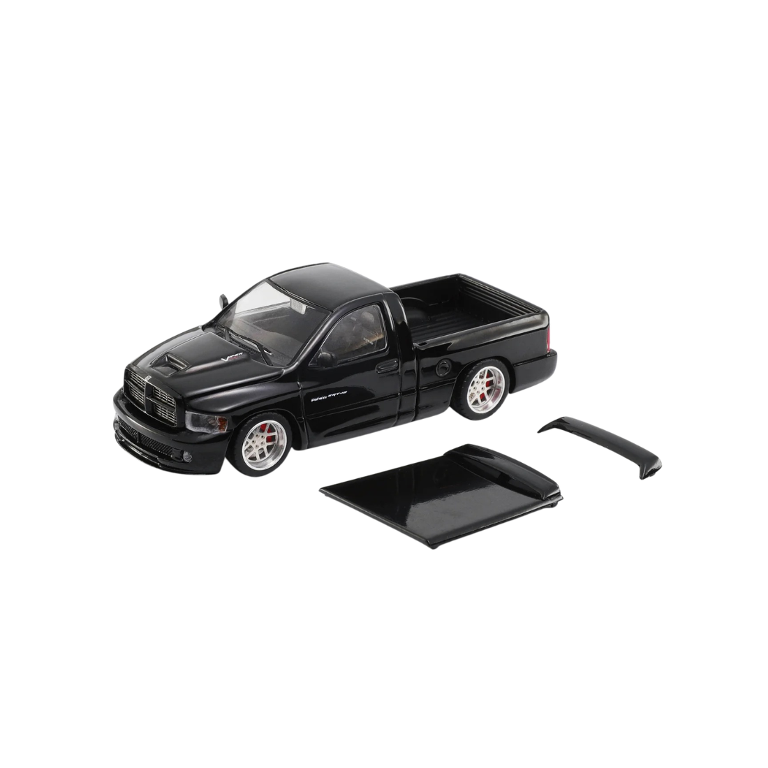 Premium scale diecast model car – *PRE-ORDER* Dodge Ram SRT-10 (2003), 1:64 Scale (Black) Collectible