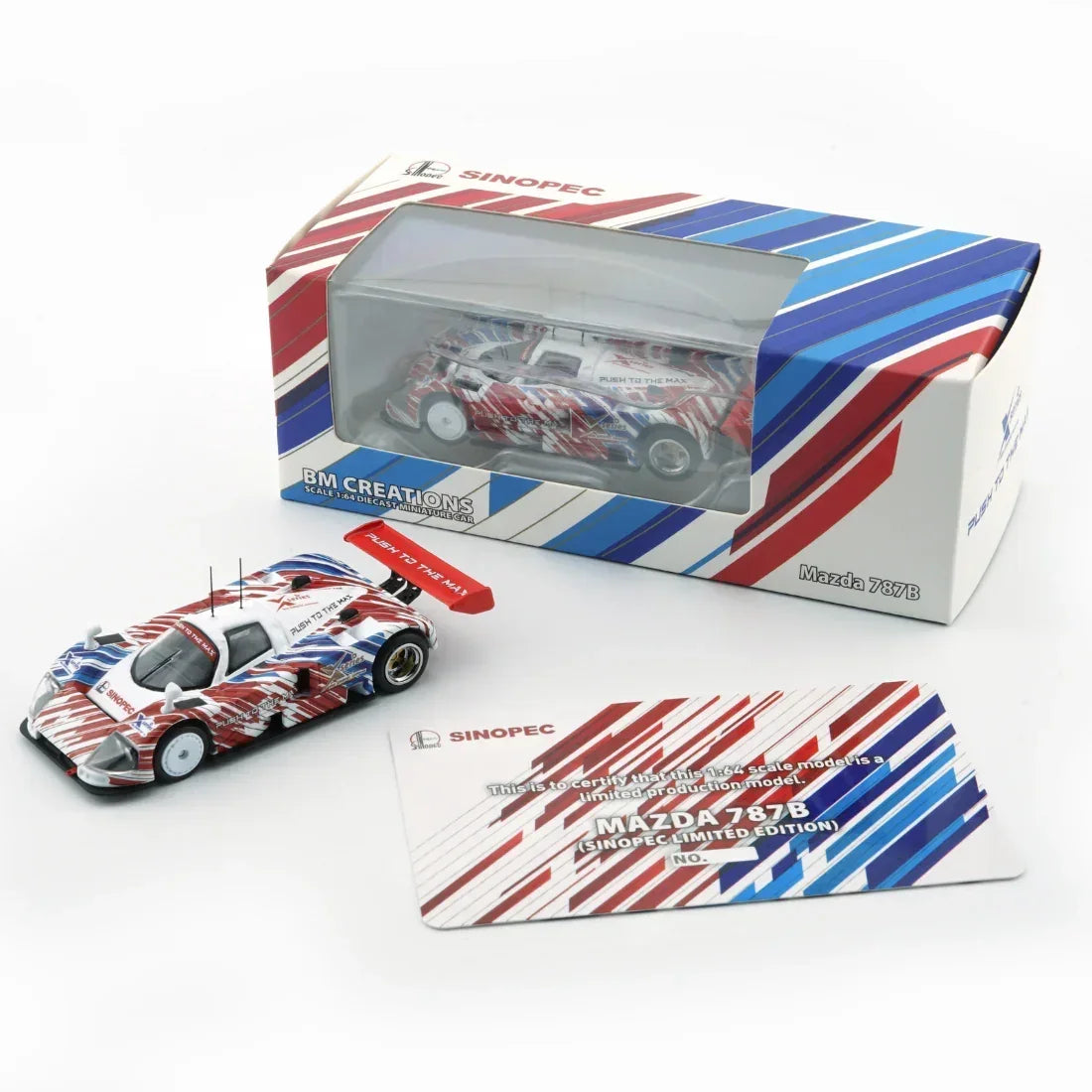 Premium scale diecast model car – Mazda 787B - Sinopec Edition, 1:64 Scale Collectible