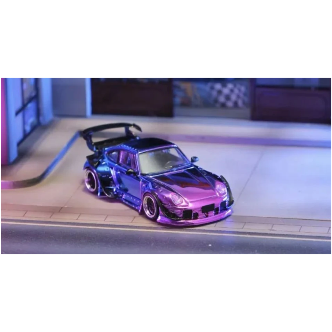 Porsche RWB (Limited to 499pcs), 1:64 Scale (Chrome Blue Purple)