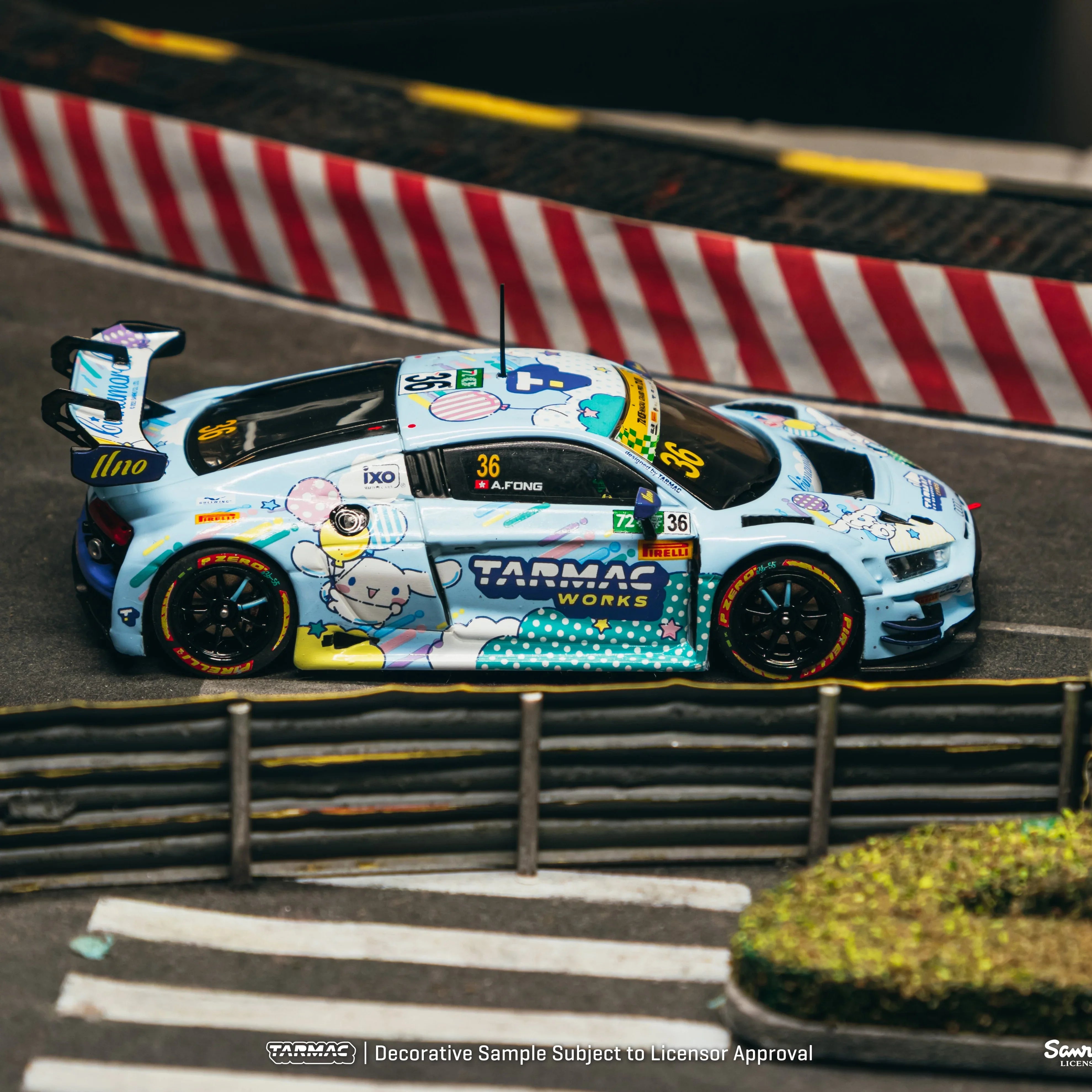 Premium scale diecast model car – *PRE-ORDER* Audi R8 LMS GT3 EVO II Macau GT Cup - FIA GT World Cup 2025 Uno Racing Adderly Fong, 1:43 Scale Collectible