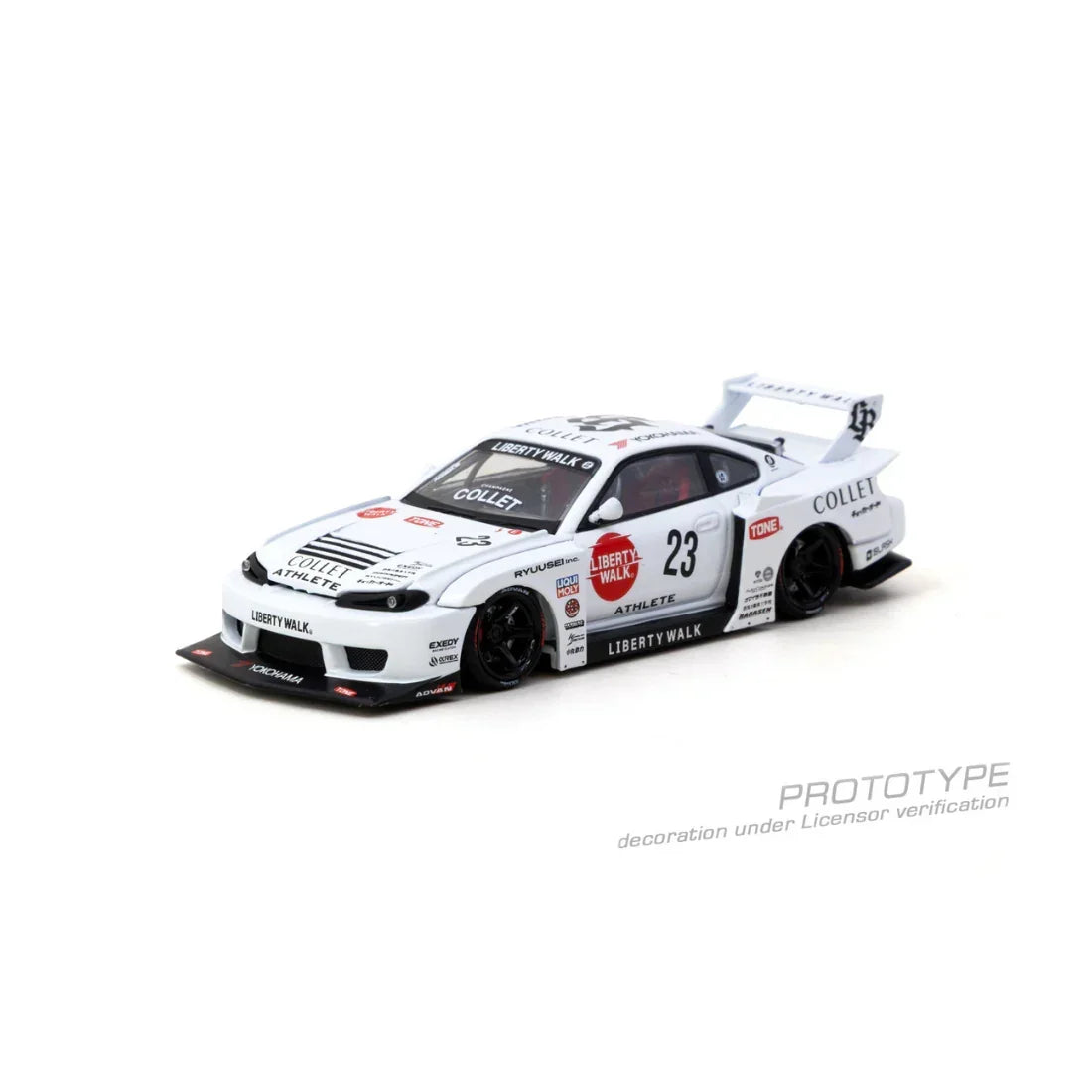 Premium scale diecast model car – *PRE-ORDER* LB-Super Silhouette Nissan SILVIA (S15) Drift (Open Bonnet & with Engine Compartment) 2025, 1:64 Scale Collectible