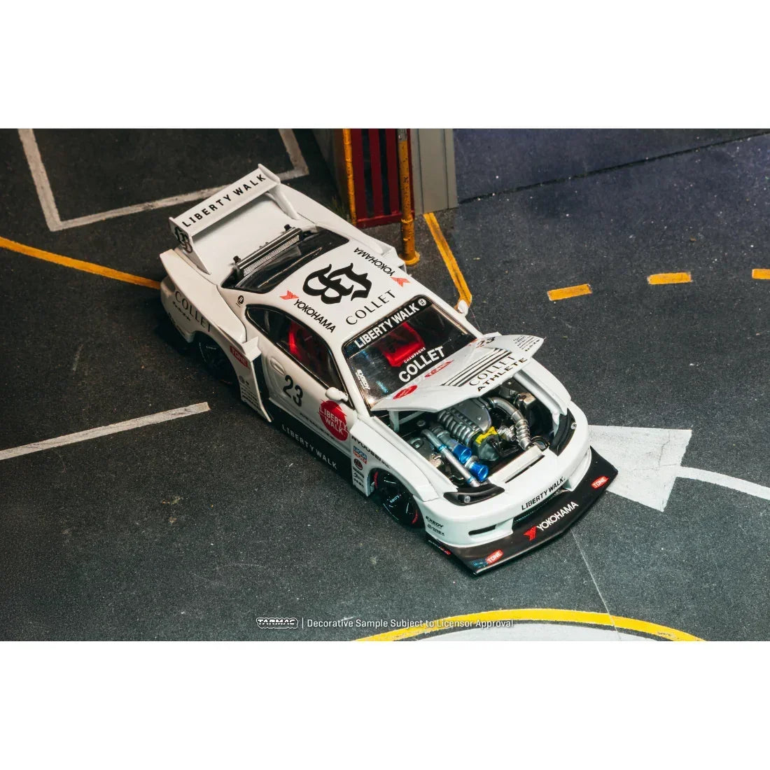 Premium scale diecast model car – *PRE-ORDER* LB-Super Silhouette Nissan SILVIA (S15) Drift (Open Bonnet & with Engine Compartment) 2025, 1:64 Scale Collectible