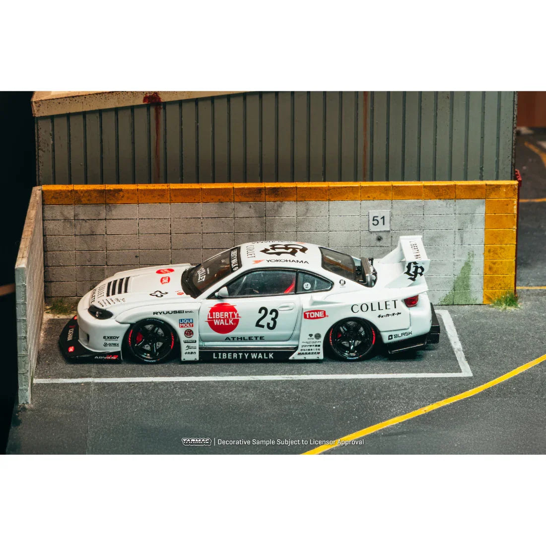 Premium scale diecast model car – *PRE-ORDER* LB-Super Silhouette Nissan SILVIA (S15) Drift (Open Bonnet & with Engine Compartment) 2025, 1:64 Scale Collectible
