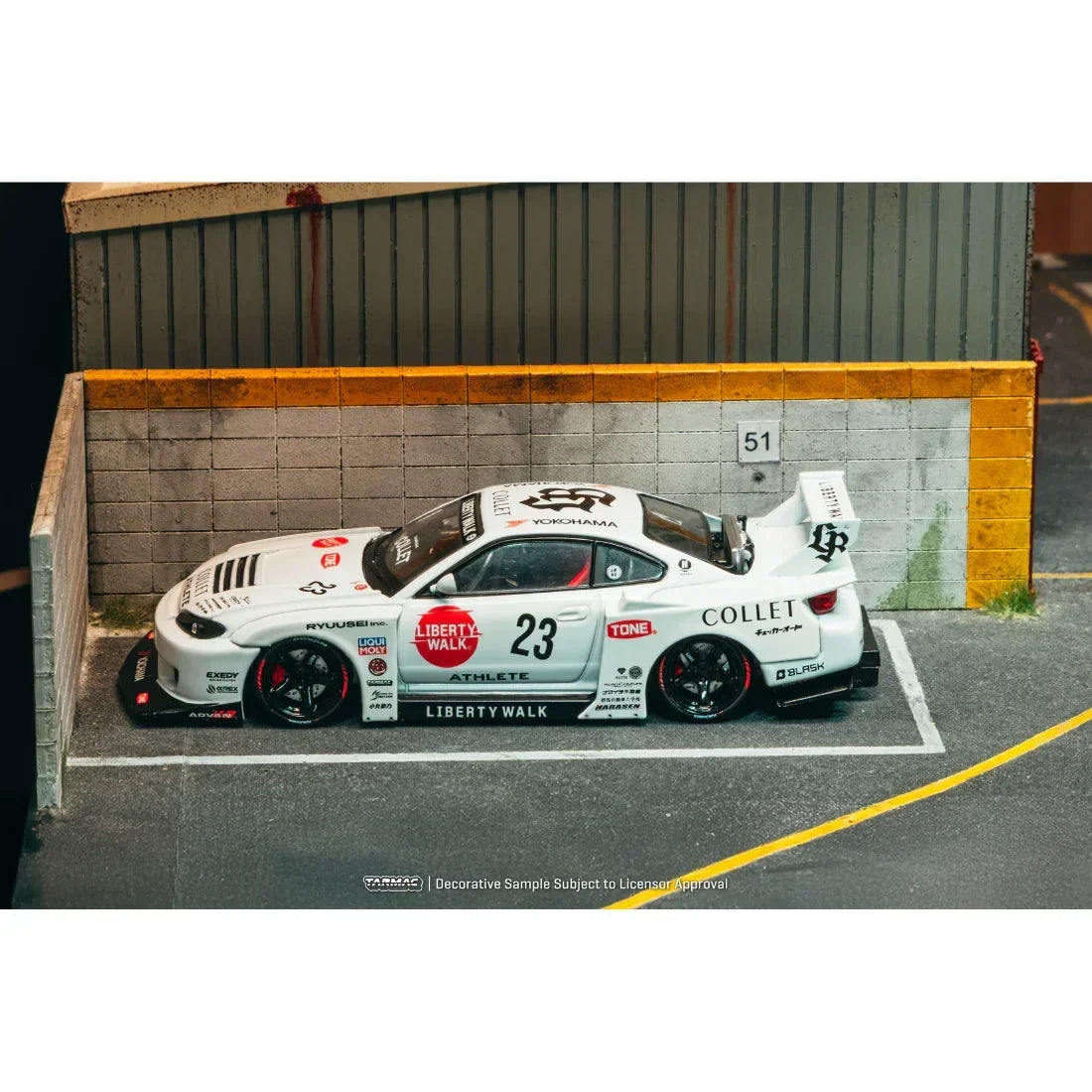 Premium scale diecast model car – *PRE-ORDER* LB-Super Silhouette Nissan SILVIA (S15) Drift (Open Bonnet & with Engine Compartment) 2025, 1:64 Scale Collectible