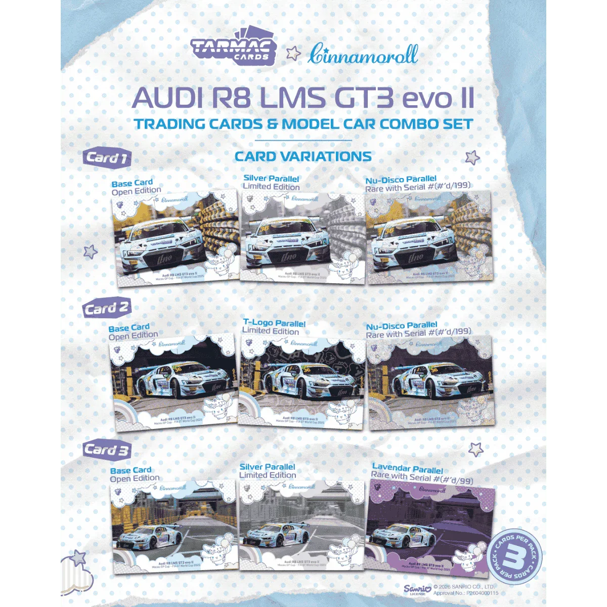Premium scale diecast model car – *PRE-ORDER* Audi R8 LMS GT3 EVO II Macau GT Cup FIA GT World Cup 2025 Uno Racing Adderly Fong, 1:64 Scale Collectible