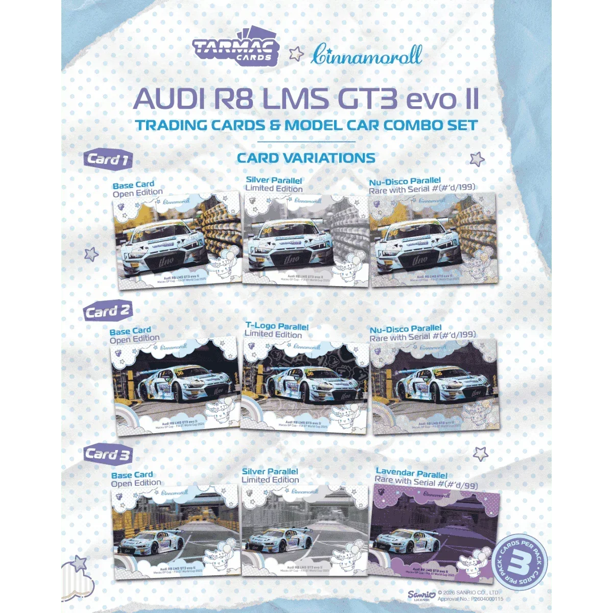 Premium scale diecast model car – *PRE-ORDER* Audi R8 LMS GT3 EVO II Macau GT Cup FIA GT World Cup 2025 Uno Racing Adderly Fong, 1:64 Scale Collectible