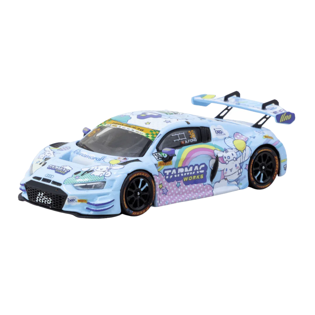 Premium scale diecast model car – *PRE-ORDER* Audi R8 LMS GT3 EVO II Macau GT Cup FIA GT World Cup 2025 Uno Racing Adderly Fong, 1:64 Scale Collectible