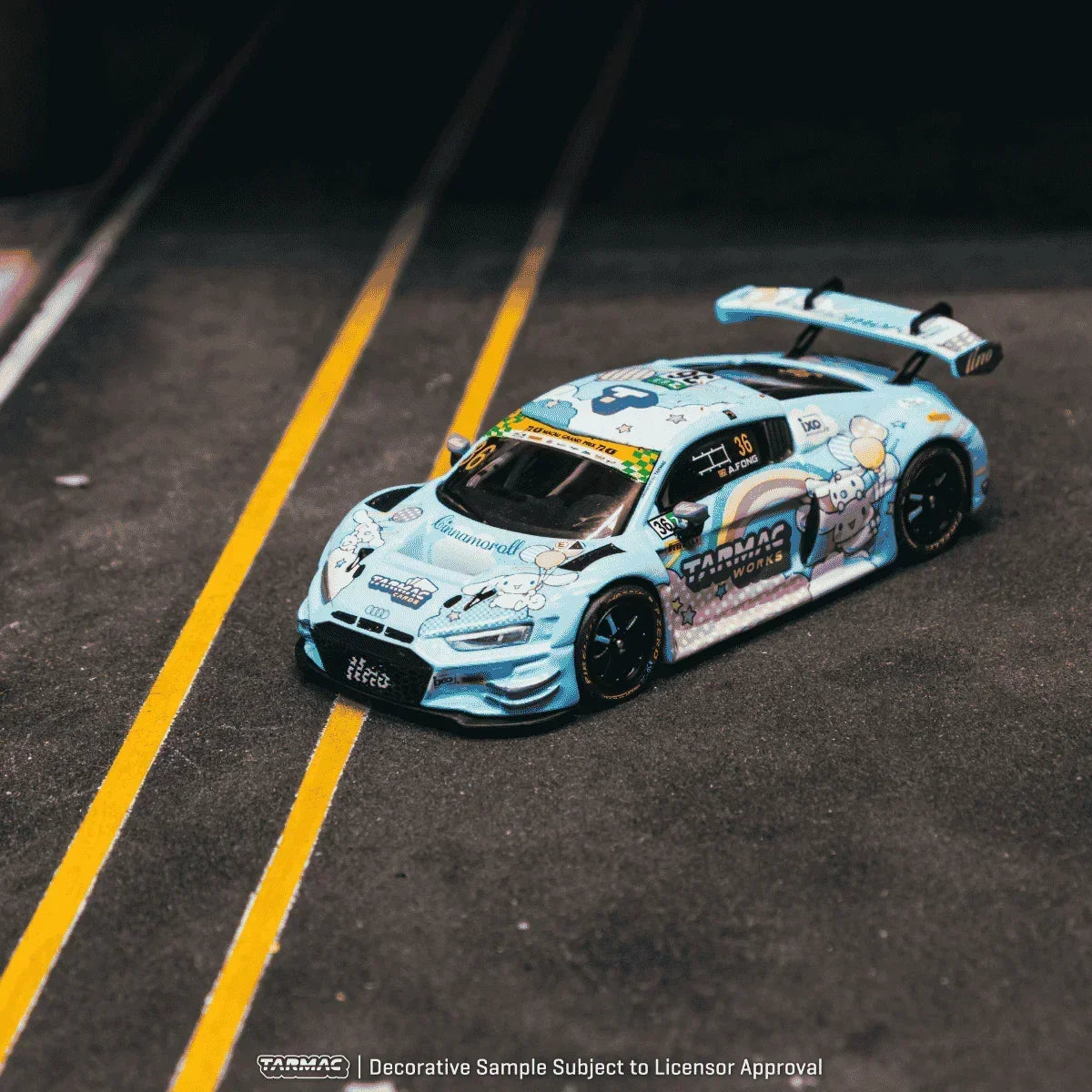Premium scale diecast model car – *PRE-ORDER* Audi R8 LMS GT3 EVO II Macau GT Cup FIA GT World Cup 2025 Uno Racing Adderly Fong, 1:64 Scale Collectible
