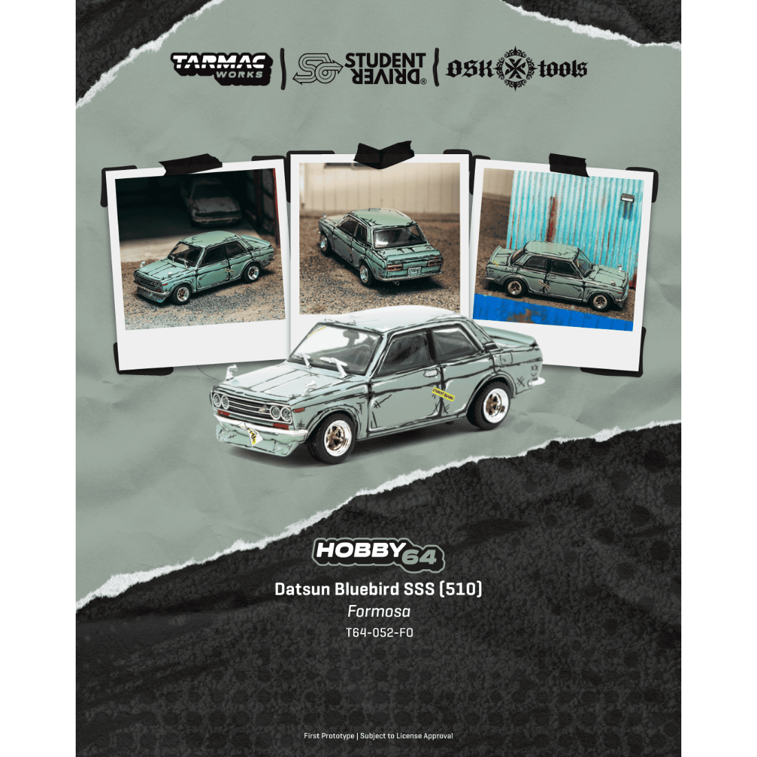 *PRE-ORDER* Datsun Bluebird SSS (510) Formosa, 1:64 Scale