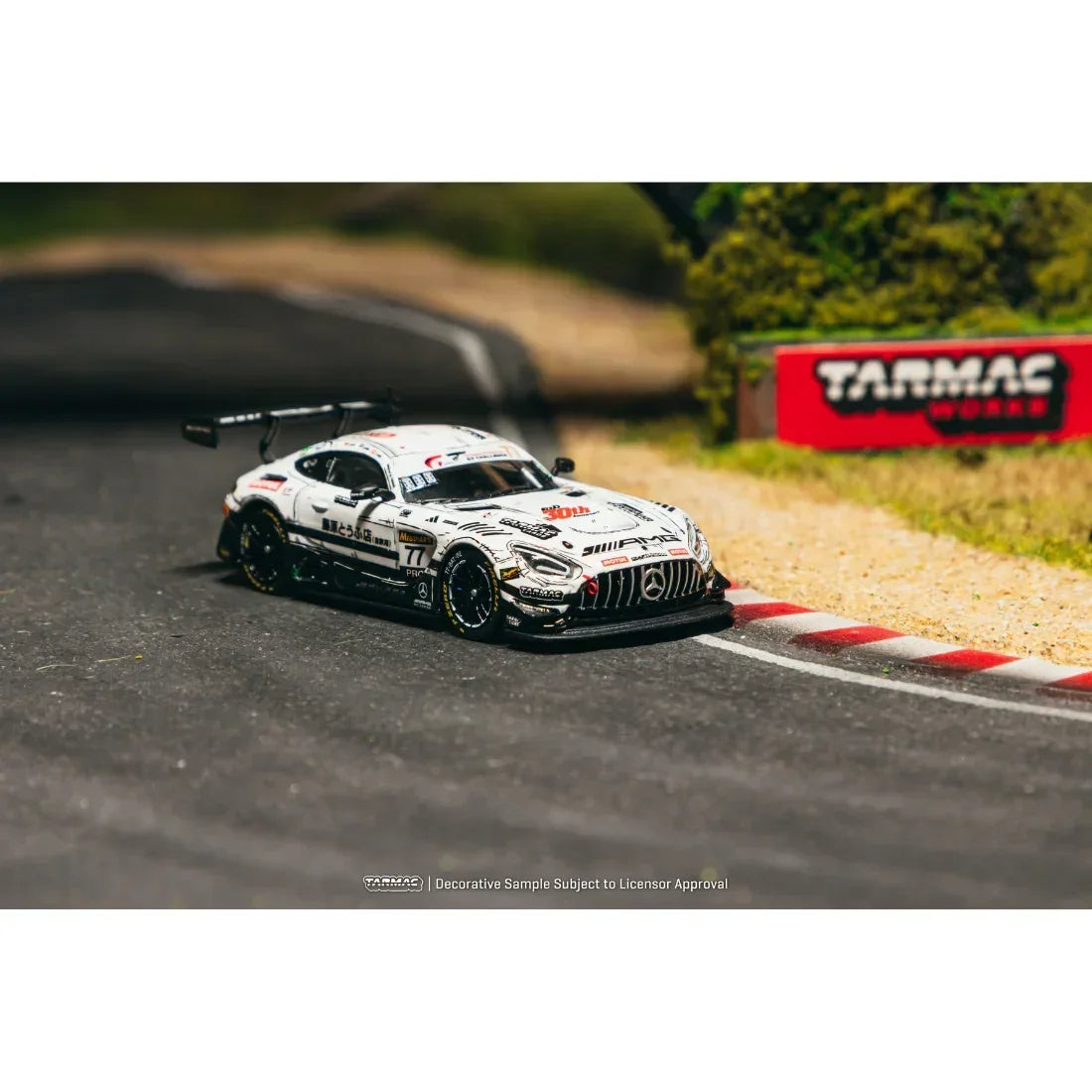 Premium scale diecast model car – *PRE-ORDER* Mercedes-AMG GT3 Bathurst 12h Craft-Bamboo Racing with Diorama Display Base 2026, 1:64 Scale Collectible