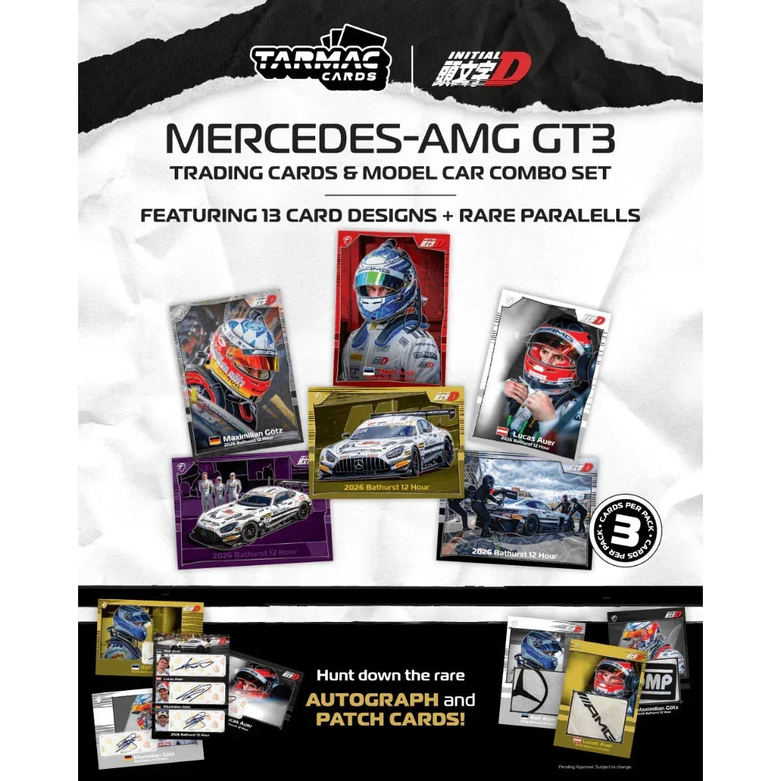 Premium scale diecast model car – *PRE-ORDER* Mercedes-AMG GT3 Bathurst 12h Craft-Bamboo Racing with Diorama Display Base 2026, 1:64 Scale Collectible