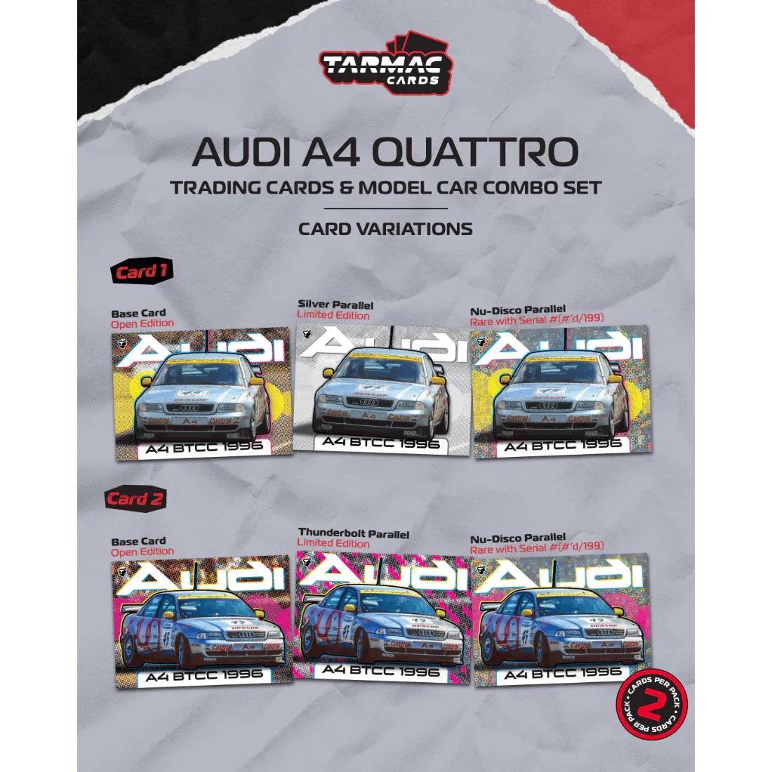 Premium scale diecast model car – *PRE-ORDER* Audi A4 Quattro BTCC 1996 Champion Frank Biela, 1:64 Scale Collectible