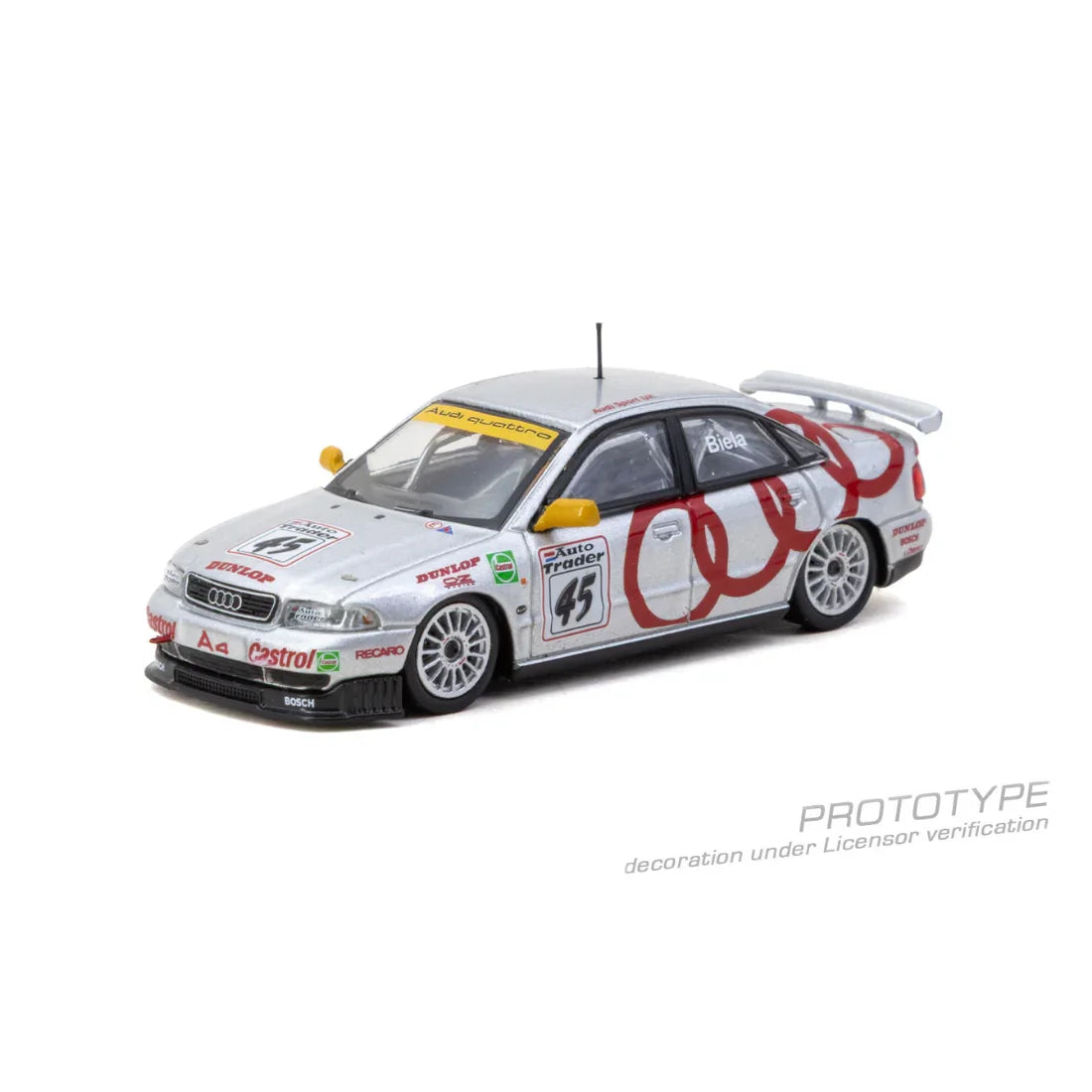 Premium scale diecast model car – *PRE-ORDER* Audi A4 Quattro BTCC 1996 Champion Frank Biela, 1:64 Scale Collectible