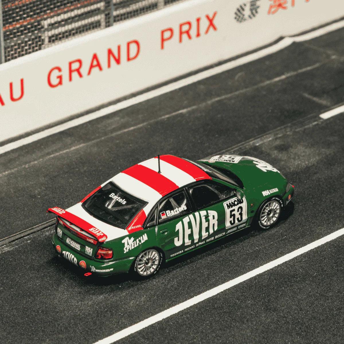 Premium scale diecast model car – *PRE-ORDER* Audi A4 Quattro Macau Guia Race 1999 Winner Michael Bartels, 1:64 Scale Collectible