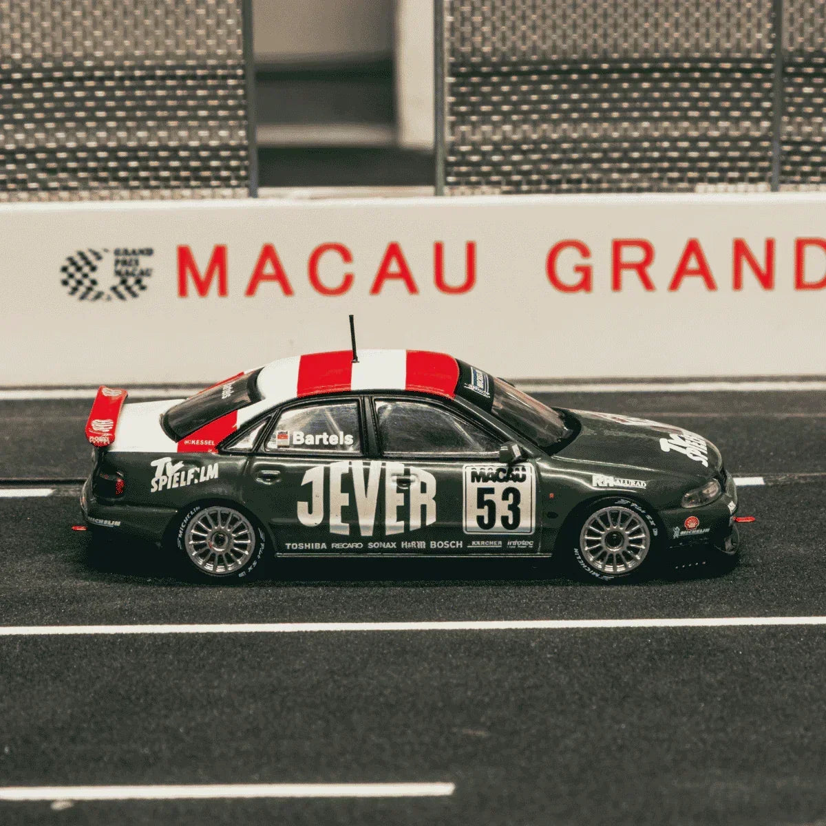 Premium scale diecast model car – *PRE-ORDER* Audi A4 Quattro Macau Guia Race 1999 Winner Michael Bartels, 1:64 Scale Collectible