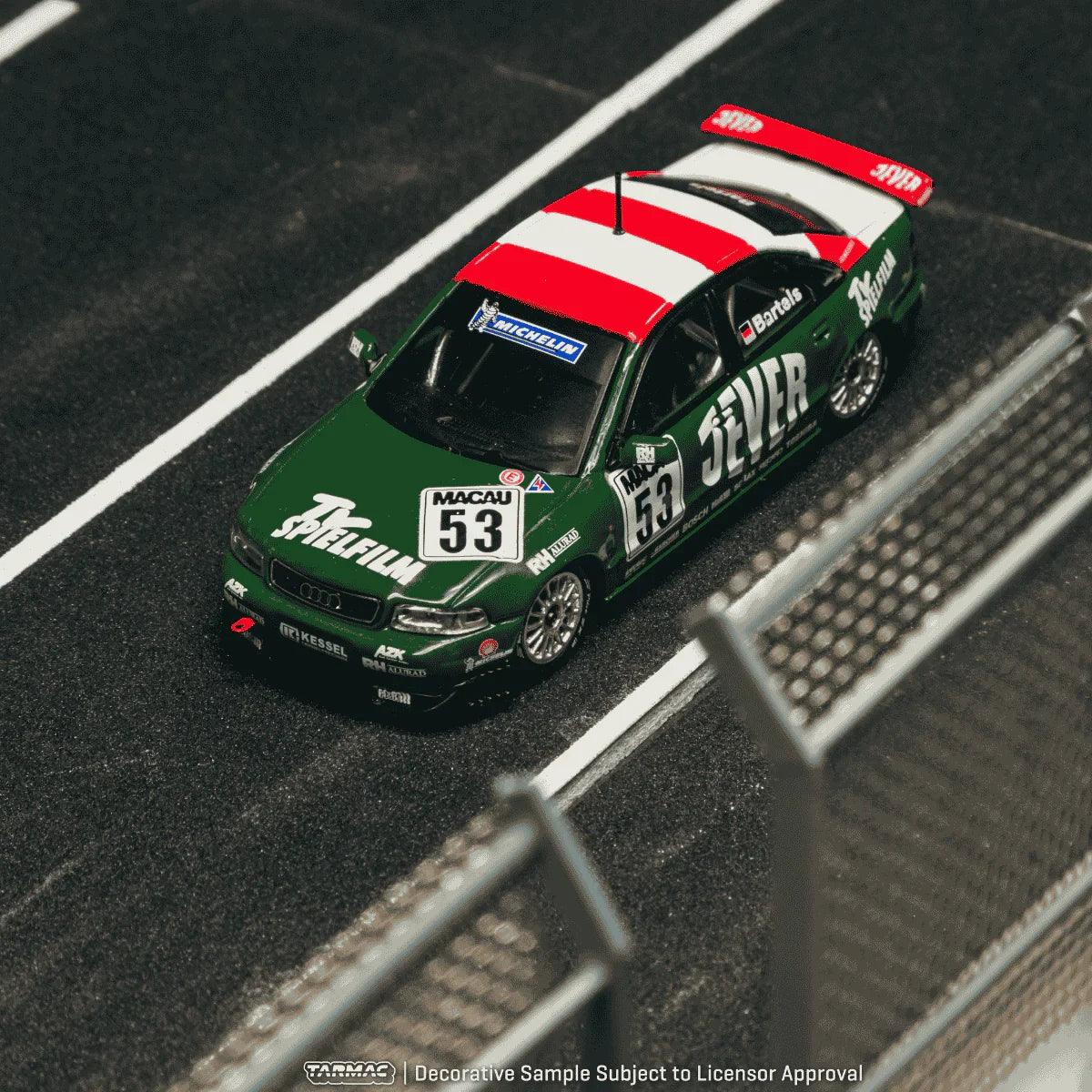 Premium scale diecast model car – *PRE-ORDER* Audi A4 Quattro Macau Guia Race 1999 Winner Michael Bartels, 1:64 Scale Collectible