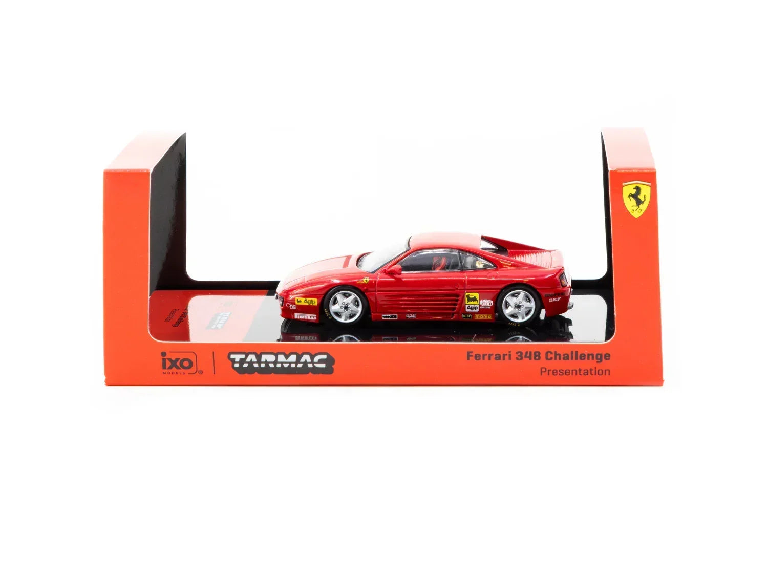 Premium scale diecast model car – Ferrari 348 Challenge Presentation - Hobby64, 1:64 Scale (Red) Collectible