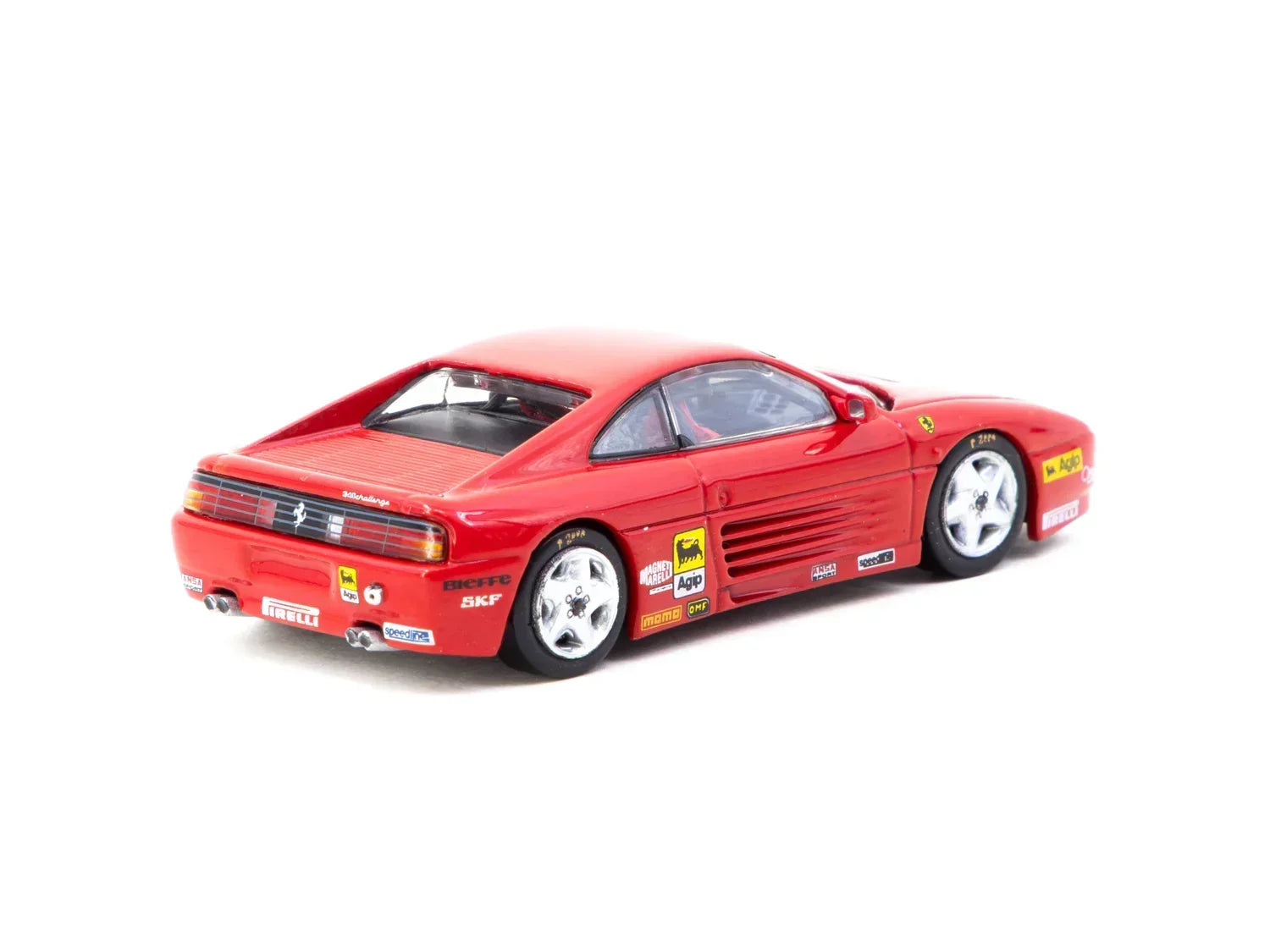 Premium scale diecast model car – Ferrari 348 Challenge Presentation - Hobby64, 1:64 Scale (Red) Collectible