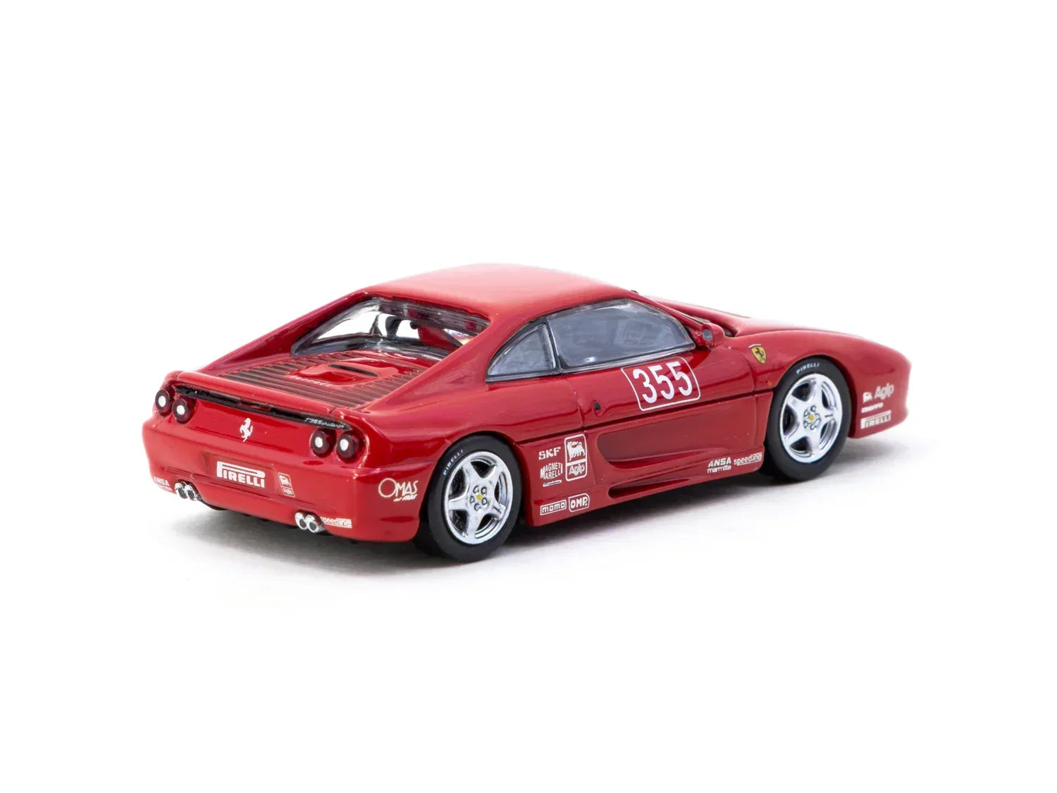 Premium scale diecast model car – Ferrari F355 Challenge Presentation - Hobby64, 1:64 Scale (Red) Collectible