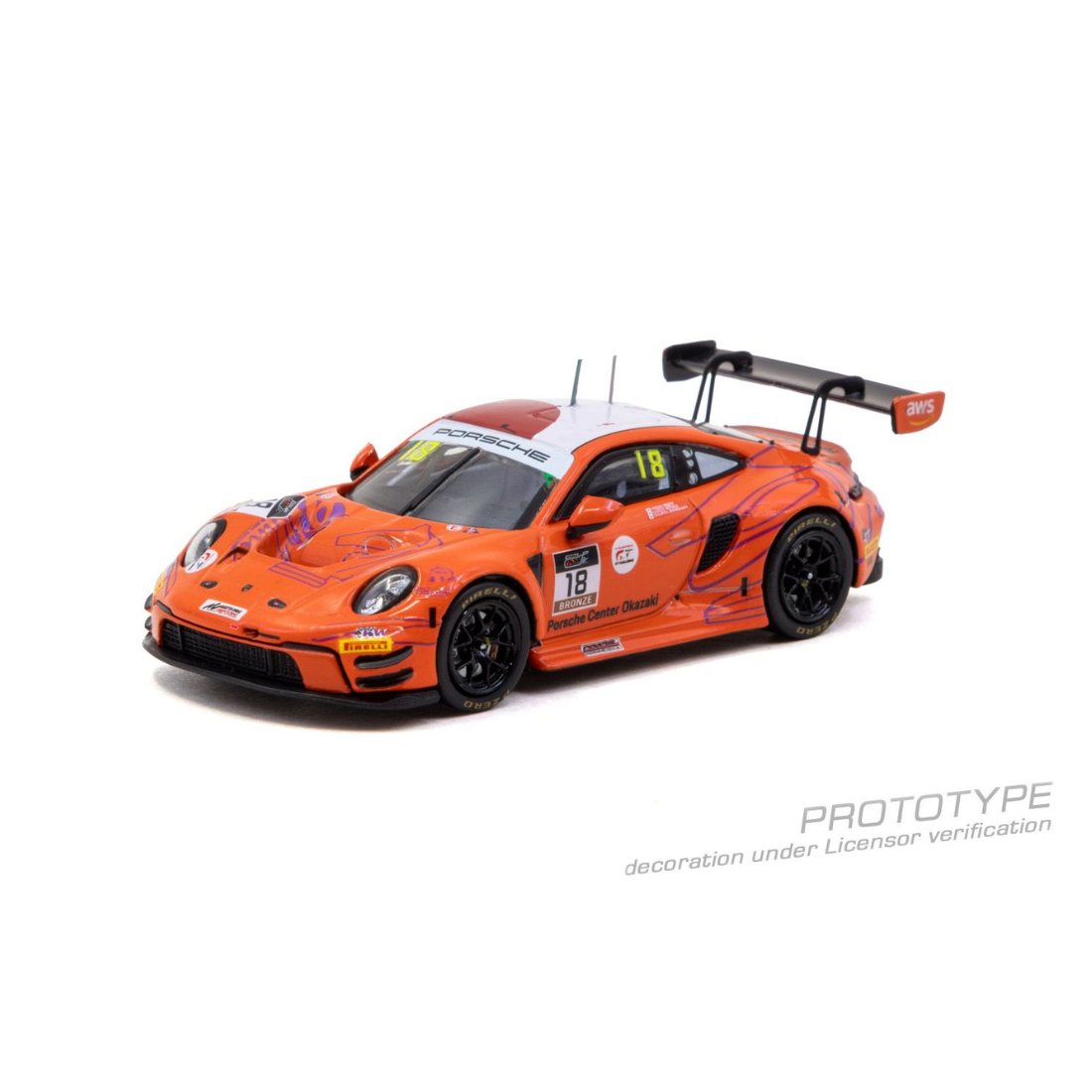 *PRE-ORDER* Porsche 911 GT3 R Suzuka 1000km - Intercontinental GT Challenge 2025 Hiroaki Nagai / Kazuto Kotaka / Takuro Shinohara, 1:64 Scale
