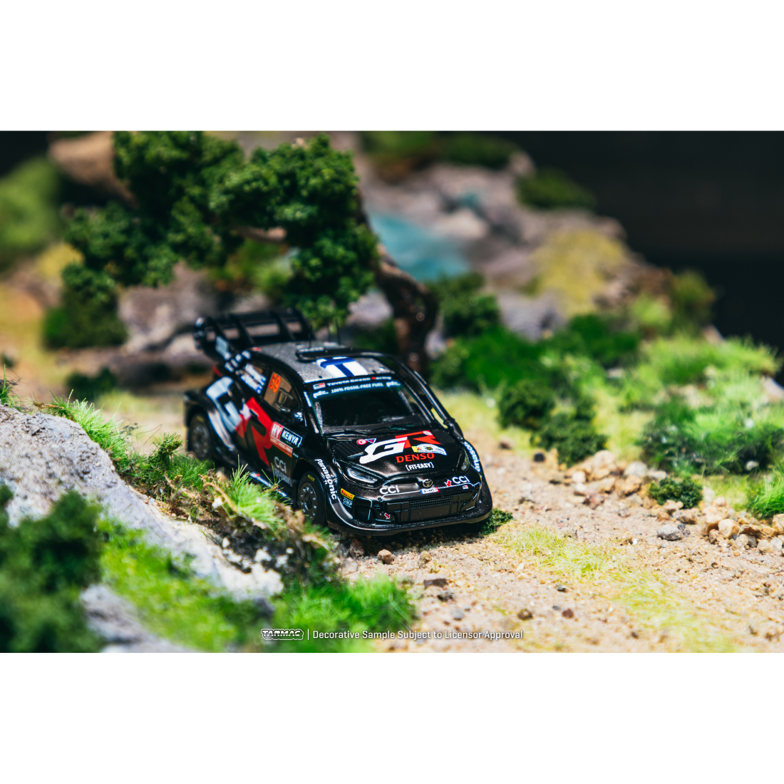 *PRE-ORDER* Toyota GR YARIS Rally1 HYBRID Safari Rally Kenya 2024 Winner Kalle Rovanperä / Jonne Halttunen, 1:64 Scale