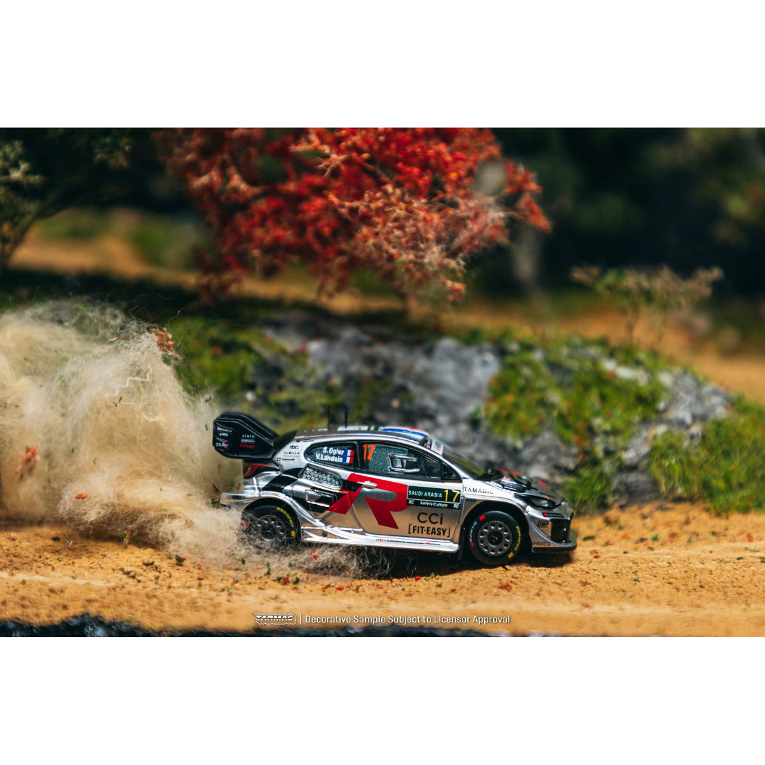 *PRE-ORDER* Toyota GR YARIS Rally1 HYBRID Rally Saudi Arabia WRC World Champion Sébastien Ogier / Vincent Landais 2025, 1:64 Scale