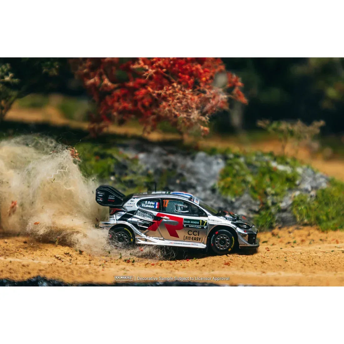 Premium scale diecast model car – *PRE-ORDER* Toyota GR YARIS Rally1 HYBRID Rally Saudi Arabia WRC World Champion Sébastien Ogier / Vincent Landais 2025, 1:64 Scale Collectible