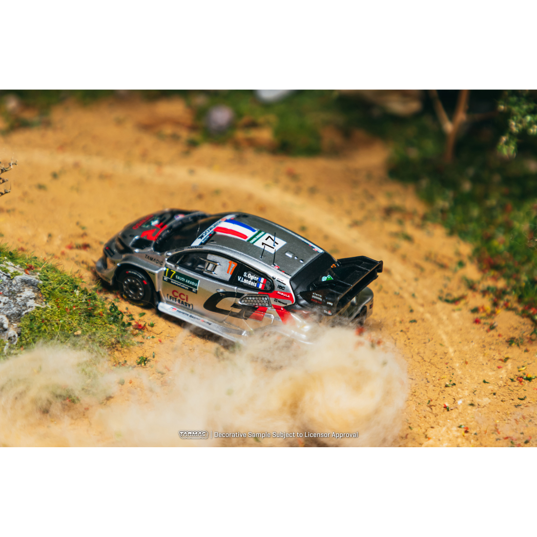 *PRE-ORDER* Toyota GR YARIS Rally1 HYBRID Rally Saudi Arabia WRC World Champion Sébastien Ogier / Vincent Landais 2025, 1:64 Scale