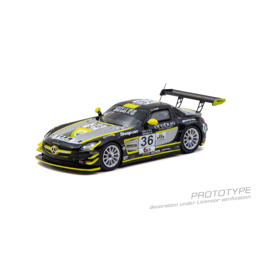 *PRE-ORDER* Mercedes-Benz SLS AMG GT3 Macau GT Cup 2013 Maro Engel, 1:64 Scale