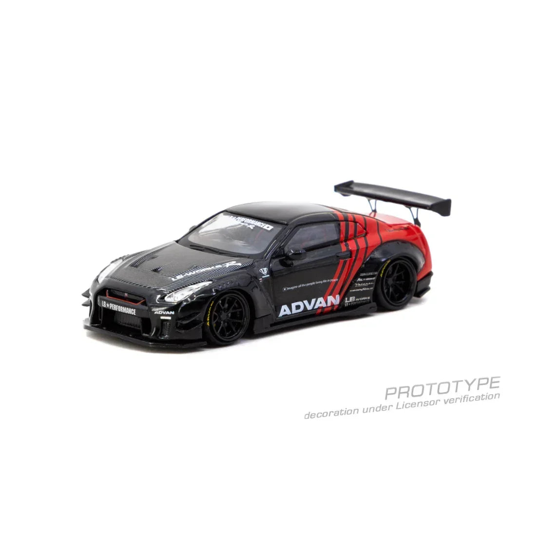 Premium scale diecast model car – *PRE-ORDER* LB Works Nissan GT-R Type 2 Advan, 1:64 Scale Collectible