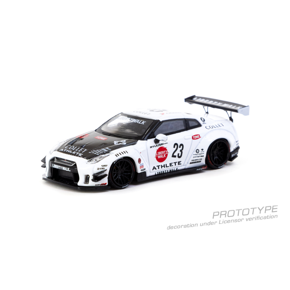 *PRE-ORDER* NISSAN GT-R R35 Type 2 With Metal Oil Can Packaging, 1:64 Scale (White)