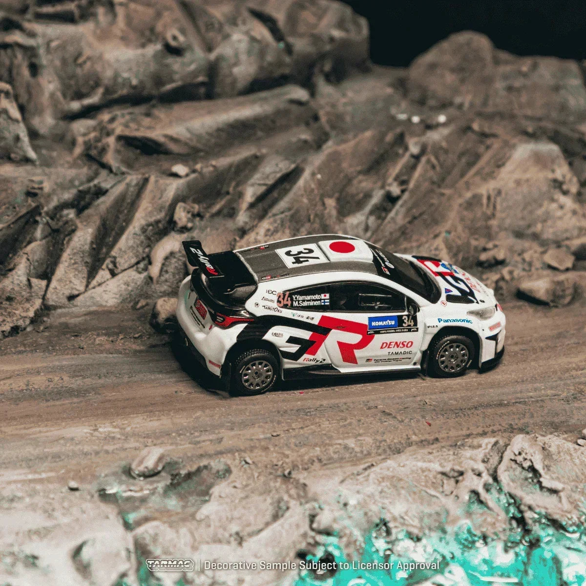 Premium scale diecast model car – *PRE-ORDER* X iXO Models Toyota GR Yaris Rally2 Sweden 2024 Yuki Yamamoto / Marko Salminen, 1:64 Scale Collectible