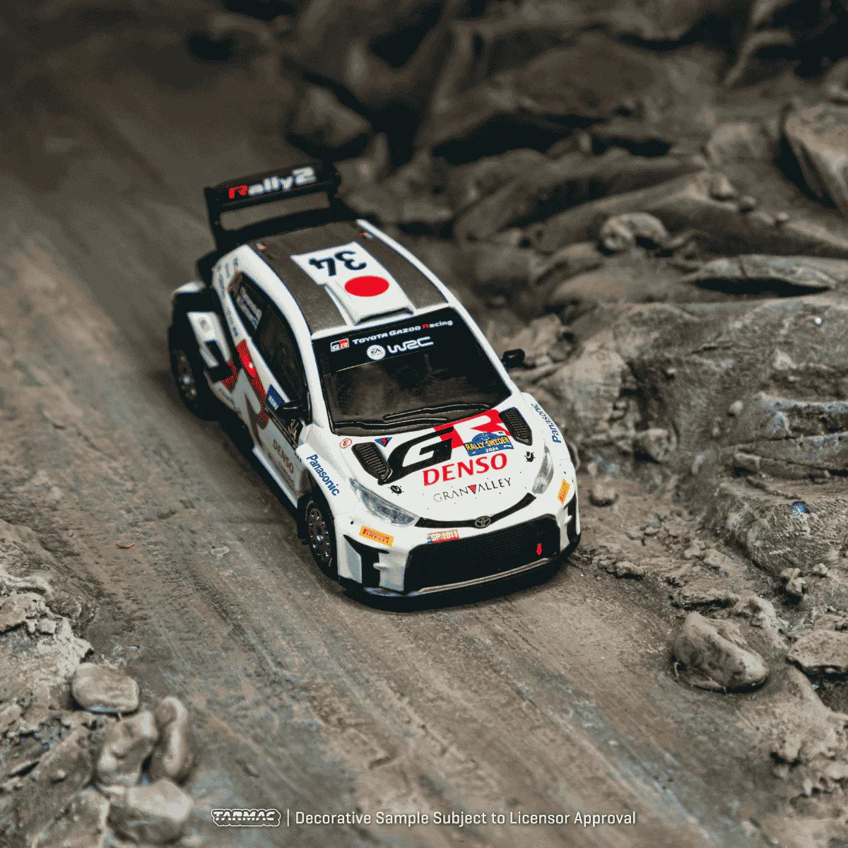 Premium scale diecast model car – *PRE-ORDER* X iXO Models Toyota GR Yaris Rally2 Sweden 2024 Yuki Yamamoto / Marko Salminen, 1:64 Scale Collectible