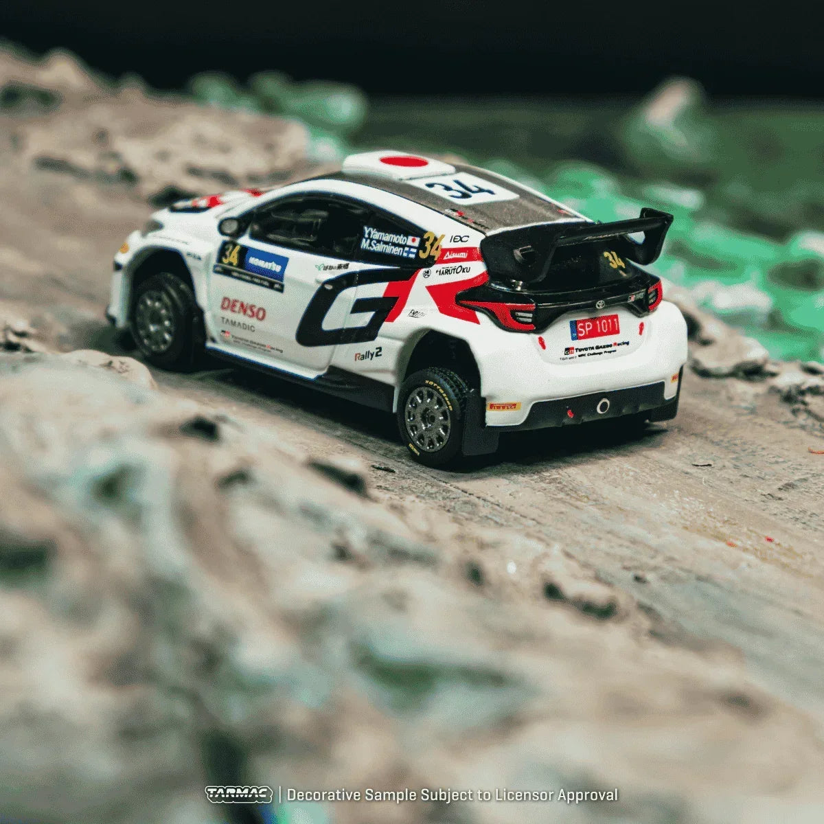 Premium scale diecast model car – *PRE-ORDER* X iXO Models Toyota GR Yaris Rally2 Sweden 2024 Yuki Yamamoto / Marko Salminen, 1:64 Scale Collectible