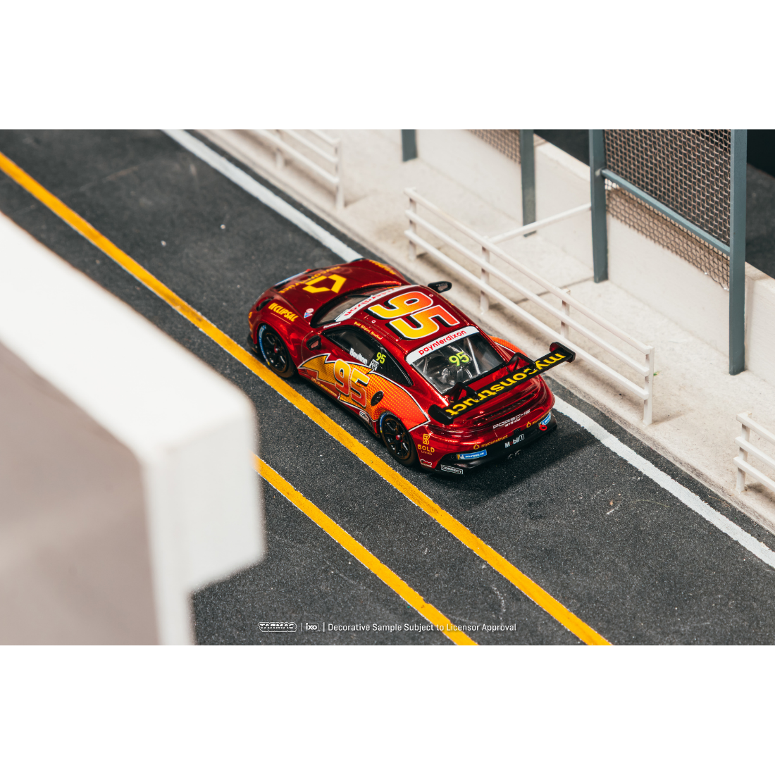 *PRE-ORDER* Porsche 911 GT3 Cup (992) Porsche Carrera Cup Australia 2025 Brett Boulton, 1:64 Scale (Chrome Red)