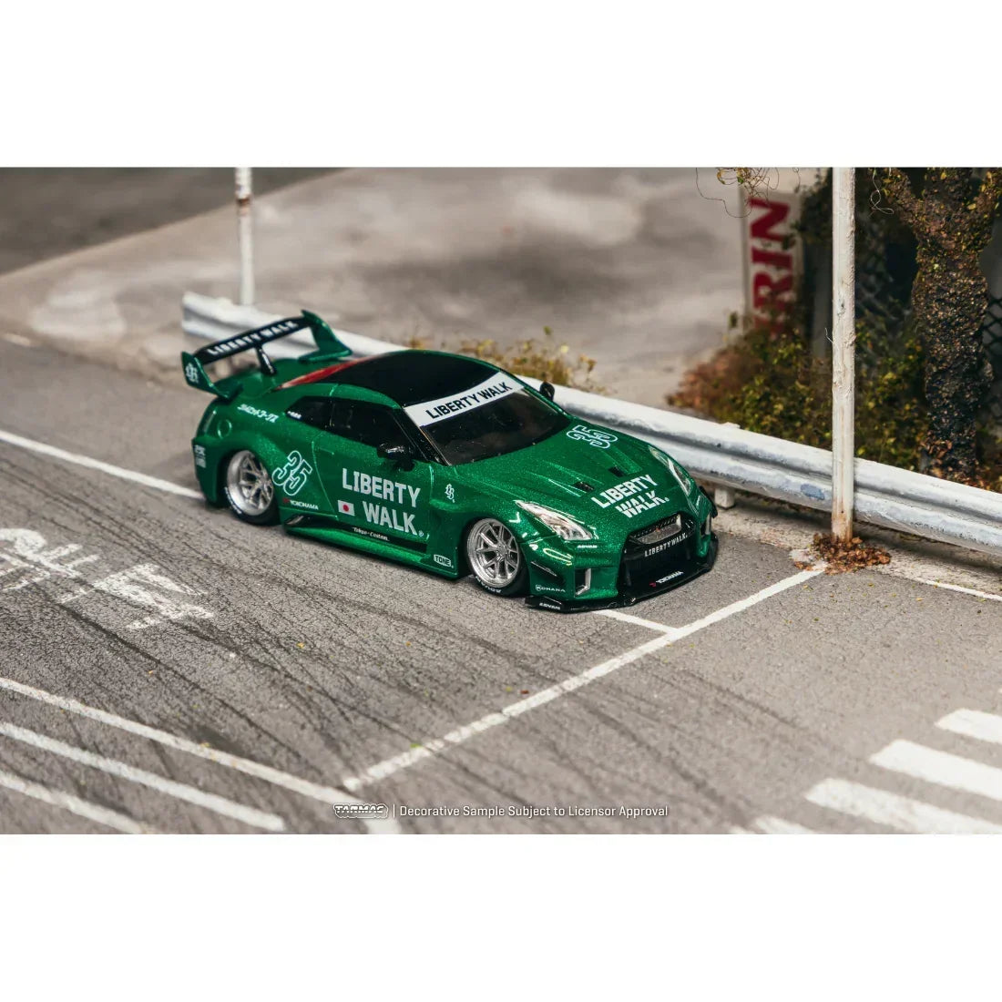 Premium scale diecast model car – *PRE-ORDER* LB-Silhouette WORKS GT NISSAN 35GT-RR, 1:64 Scale (Emerald Green) Collectible