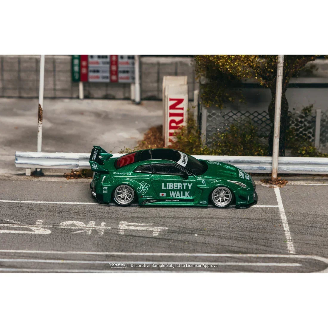Premium scale diecast model car – *PRE-ORDER* LB-Silhouette WORKS GT NISSAN 35GT-RR, 1:64 Scale (Emerald Green) Collectible
