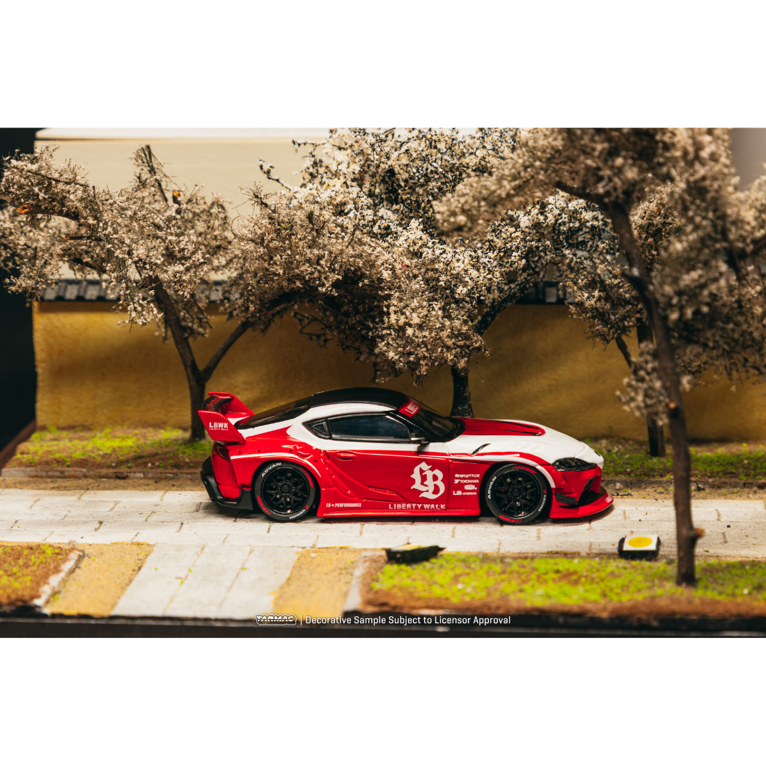 *PRE-ORDER* LB-WORKS TOYOTA SUPRA (A90), 1:64 Scale (Red)
