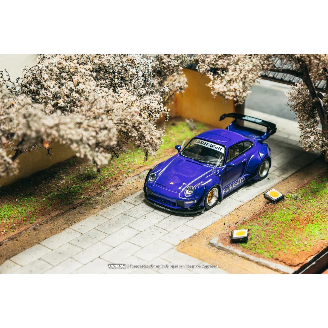 Premium scale diecast model car – *PRE-ORDER* RWB 993 Furusato (Model Car + Trading Cards Combo Set), 1:64 Scale Collectible