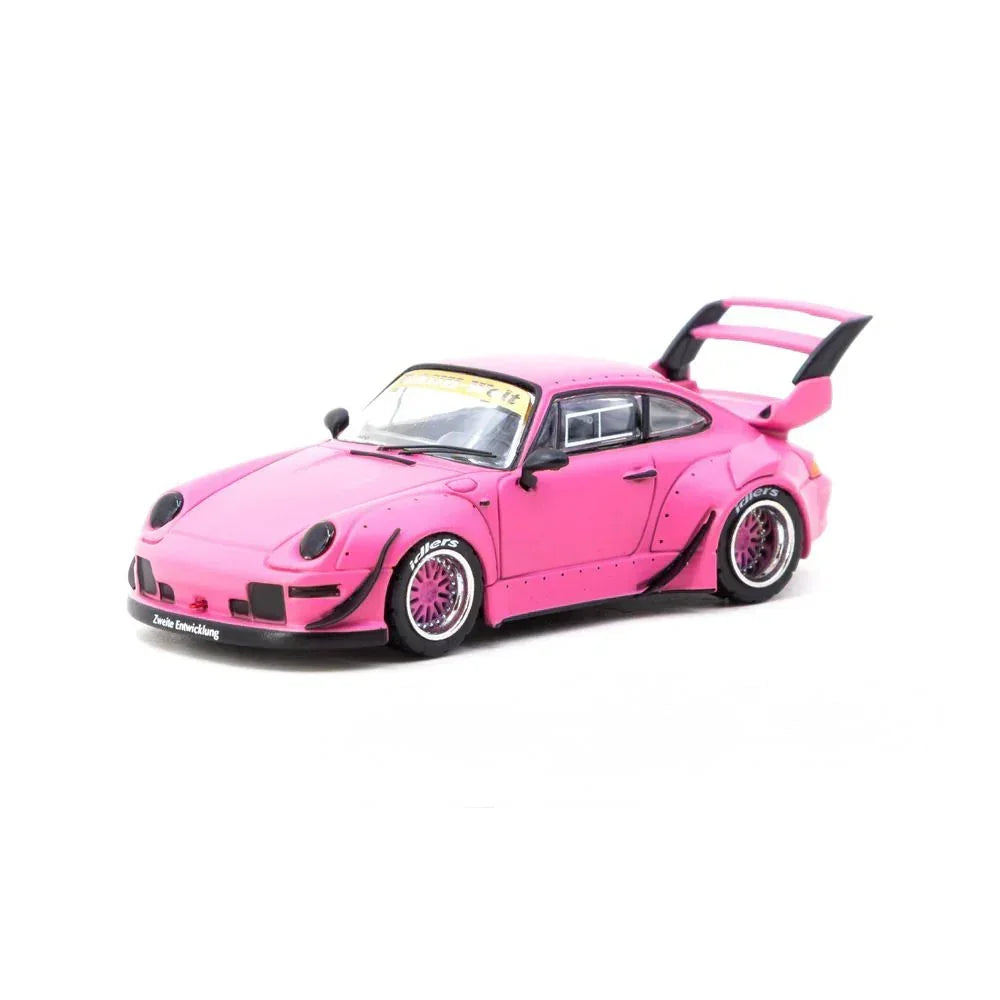 Premium scale diecast model car – RWB 993, 1:64 Scale (Matte Pink) Collectible