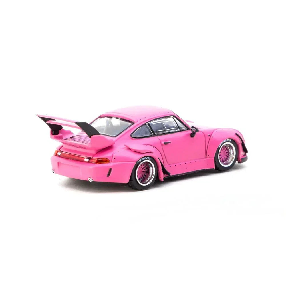 Premium scale diecast model car – RWB 993, 1:64 Scale (Matte Pink) Collectible