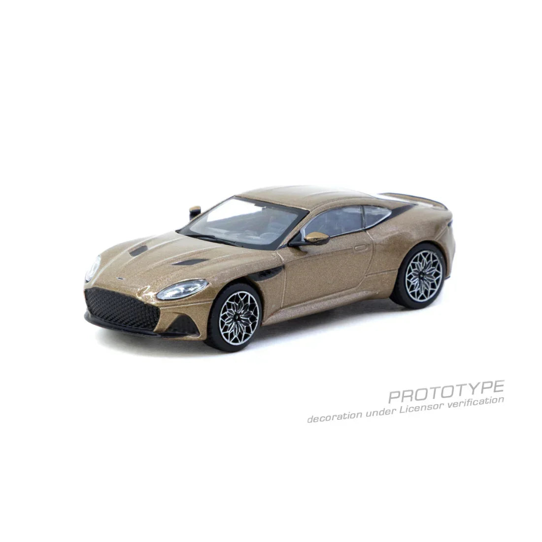 Premium scale diecast model car – *PRE-ORDER* Aston Martin DBS Superleggera Chance of Chase Car, 1:64 Scale (Brown Metallic) Collectible