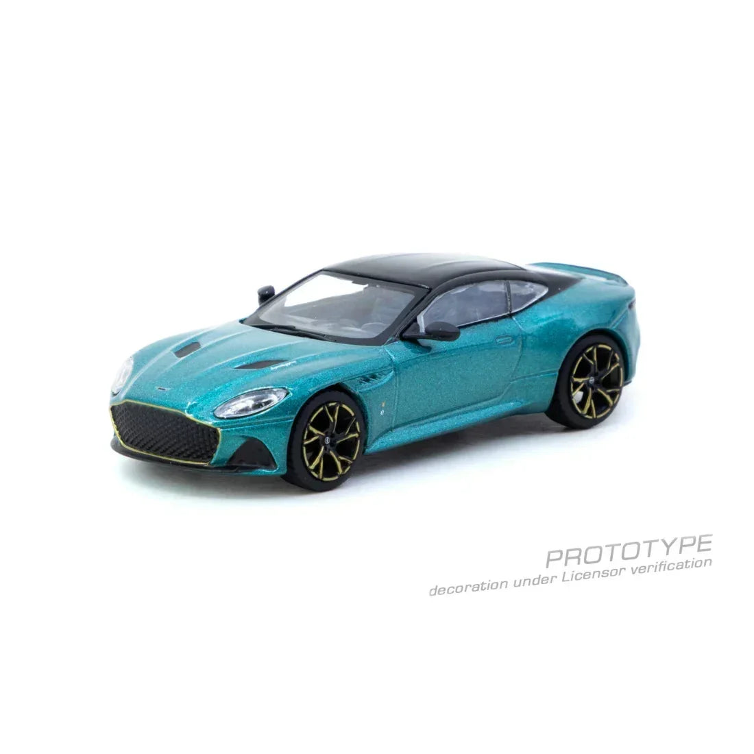 Premium scale diecast model car – *PRE-ORDER* Aston Martin DBS Superleggera Chance of Chase Car, 1:64 Scale (Green Metallic) Collectible