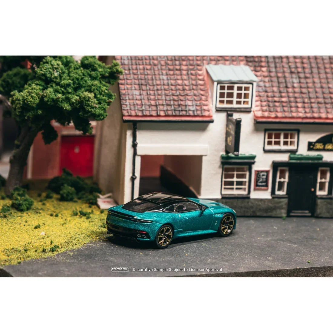 Premium scale diecast model car – *PRE-ORDER* Aston Martin DBS Superleggera Chance of Chase Car, 1:64 Scale (Green Metallic) Collectible