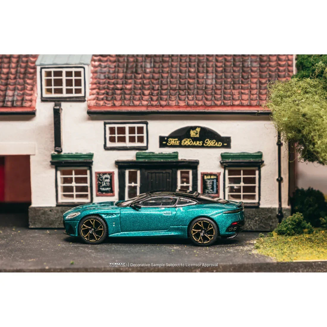 Premium scale diecast model car – *PRE-ORDER* Aston Martin DBS Superleggera Chance of Chase Car, 1:64 Scale (Green Metallic) Collectible