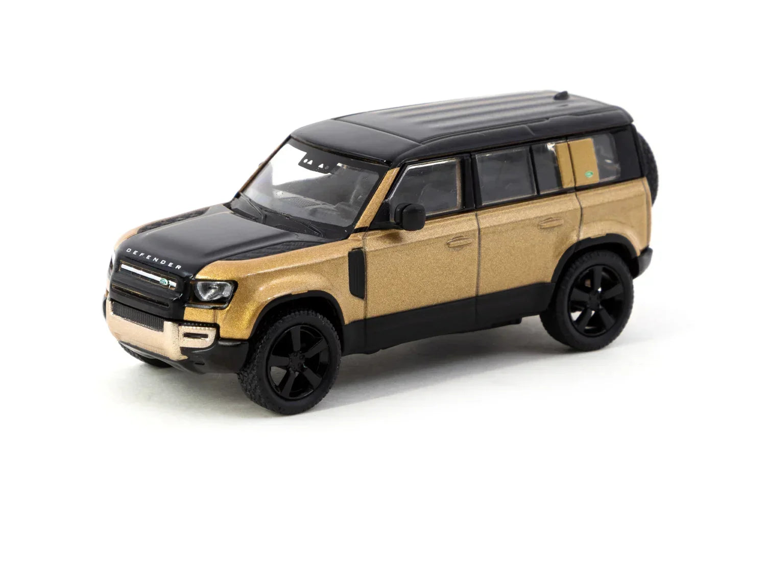 Premium scale diecast model car – Land Rover Defender 110 - MIJO Special Edition - GLOBAL64, 1:64 Scale (Brown) Collectible