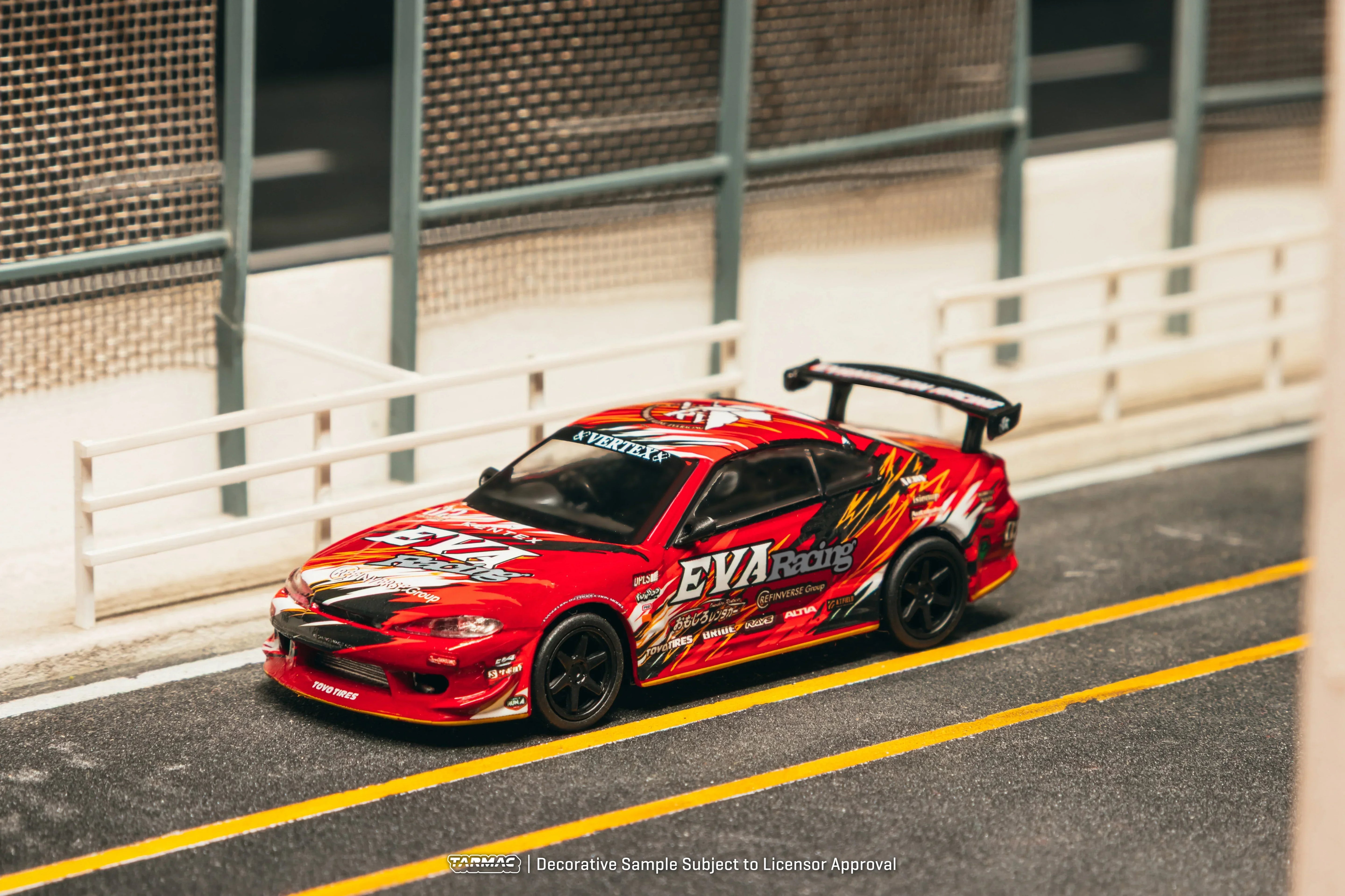 Premium scale diecast model car – *PRE-ORDER* Nissan EVA RT Production Model-02 S15, 1:64 Scale (Blister Pack) Collectible